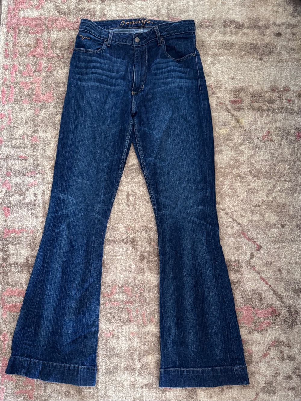 Dark Blue Women’s Flare Jeans by Jenni